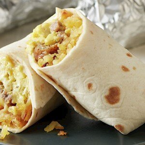 (Breakfast) Chorizo and Potato Burrito