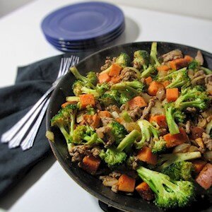 Turkey, Sweet Potato, Broccoli