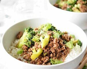 Beef, Brown Rice, Broccoli Beef, Brown Rice, Broccoli