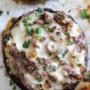 (KE) Philly Cheesesteak Stuffed Portobellos