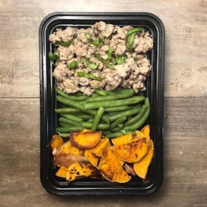 Chicken, Sweet Potato, and Green Beans