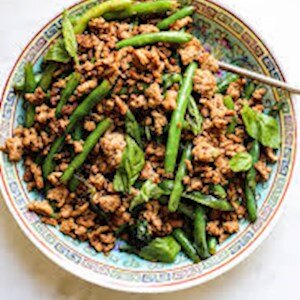 Beef, Brown Rice, Green Beans