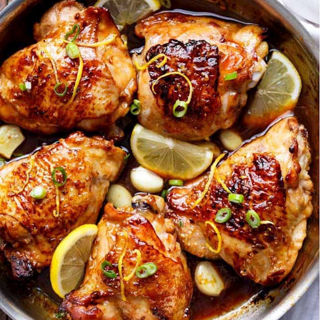 (Entree) Sticky Honey Garlic Chicken(NEW)