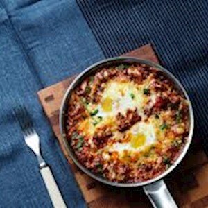 (Keto Breakfast) Low Carb Baked Eggs
