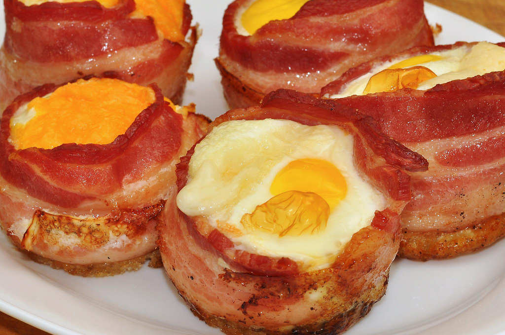 (Keto Breakfast) Bacon and Egg Bundles