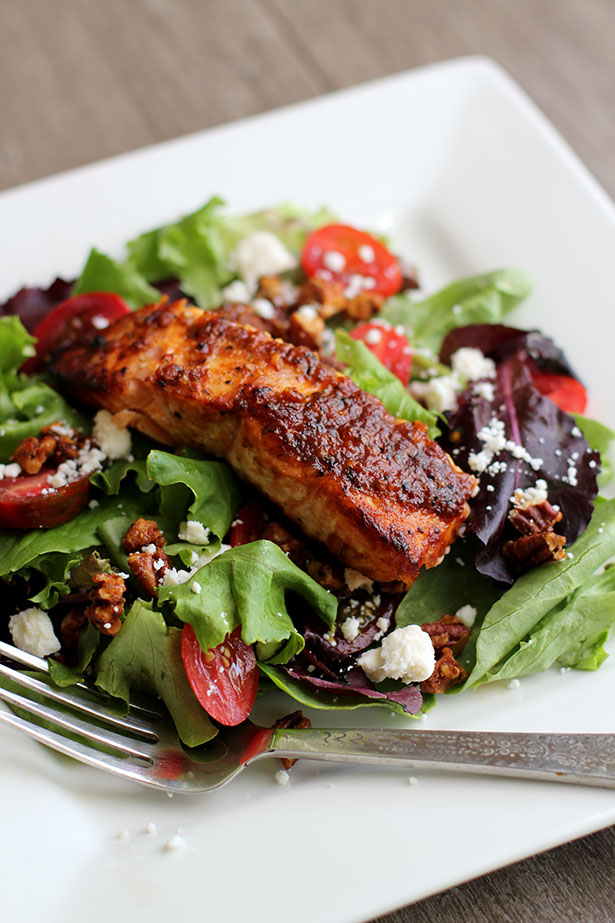 (Salad) BBQ Salmon Salad (One Size)