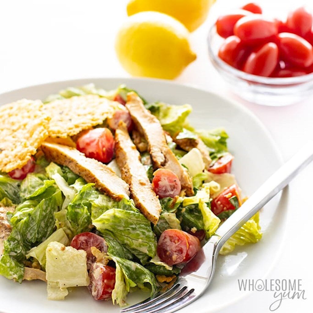(Keto Salad) Keto Caesar Salad